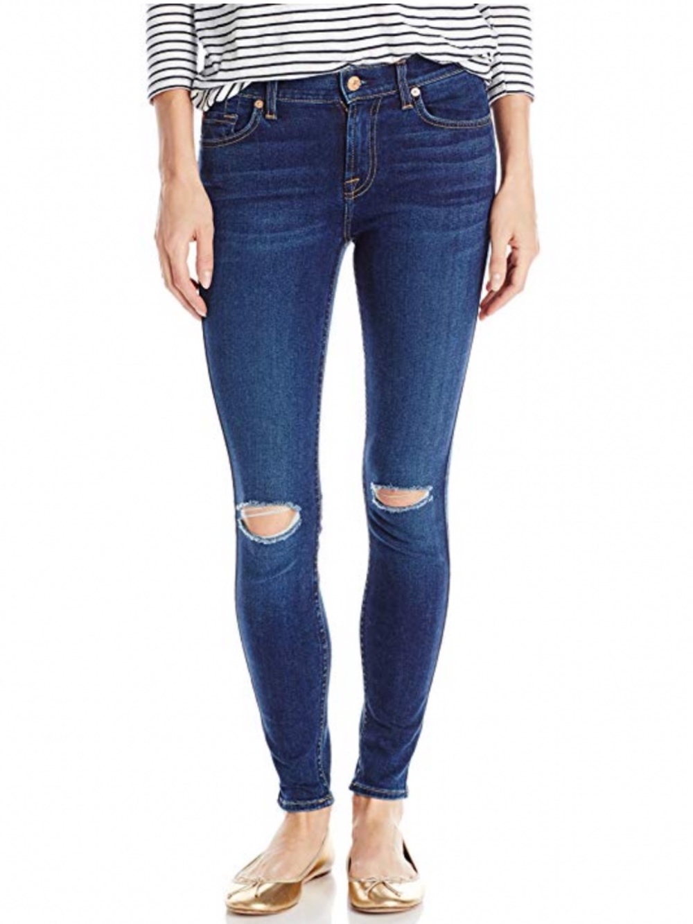 7 For All Mankind The Ankle Slim Illusion Skinny Jean